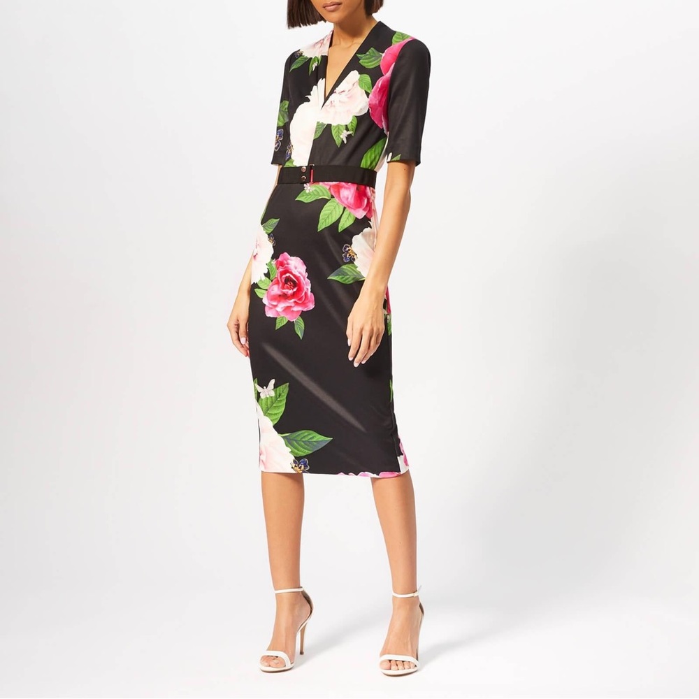 Ted Baker GILANNO MAGNIFICENT VNECK BODYCON DRESS
